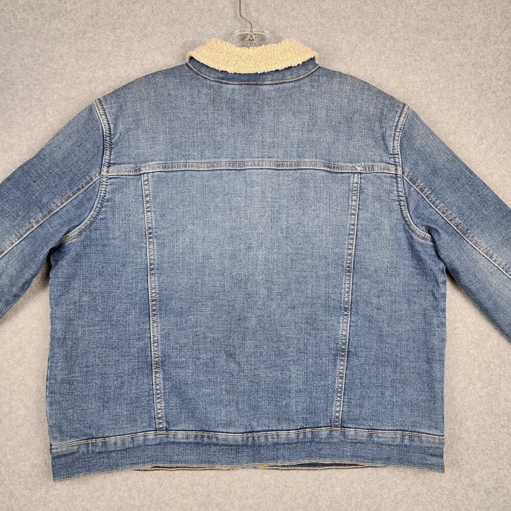 Wrangler Women's Retro Denim Jacket Sherpa Lined Western Large Excellent Cond. - Picture 6 of 13